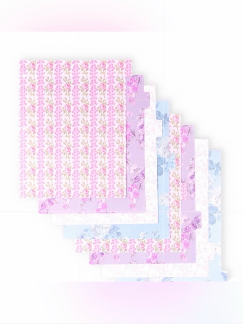 LoveShackFancy Yoobi 8 tab folder divider
